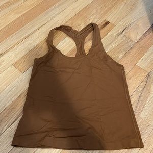 Copper lululemon nulu tank top size 6